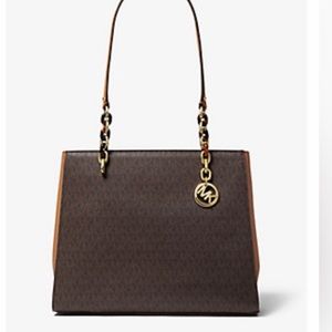 Sofia Large Saffiano Leather Tote